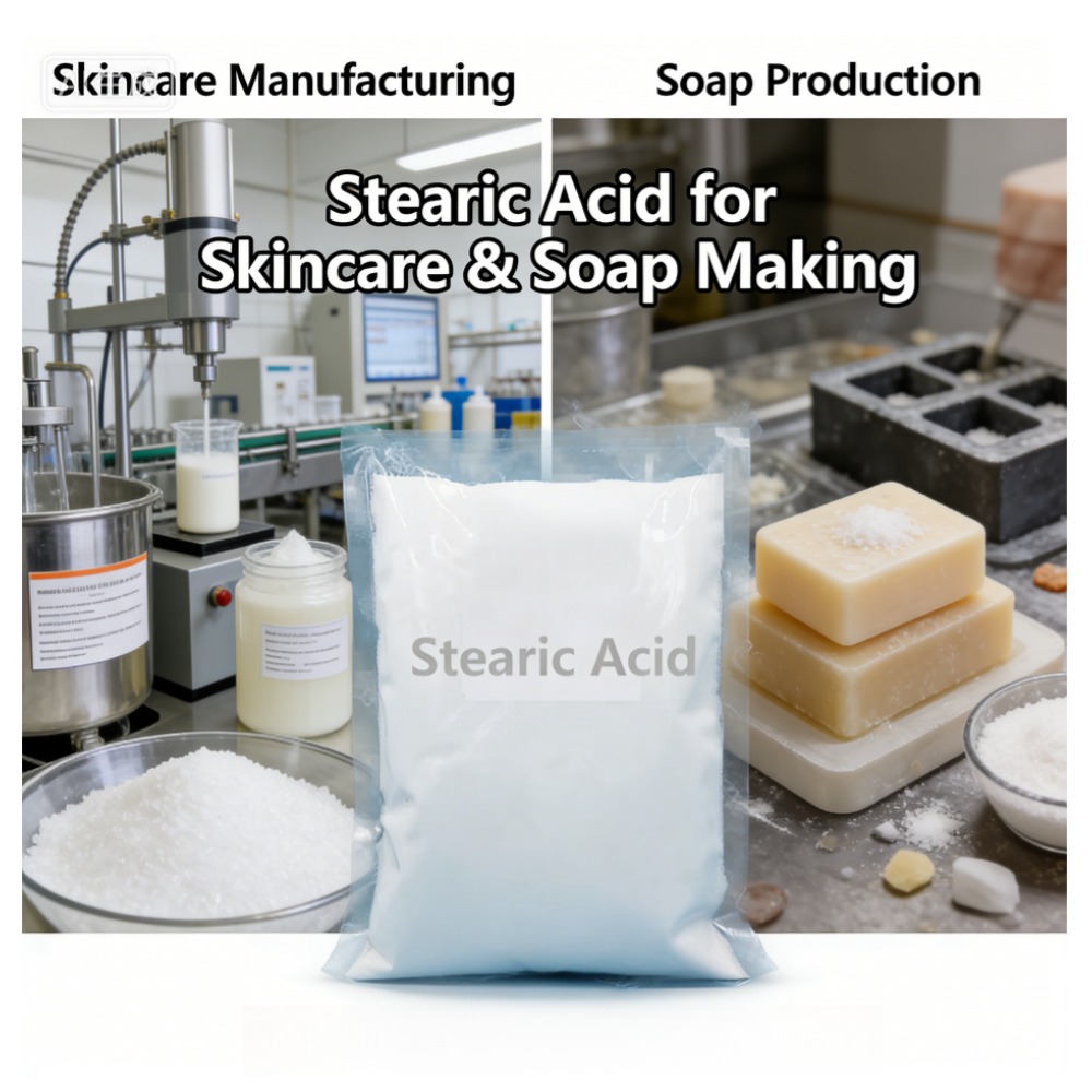 Soap Making Acid - مسحوق حمض الستياريك عالي الجودة 100%