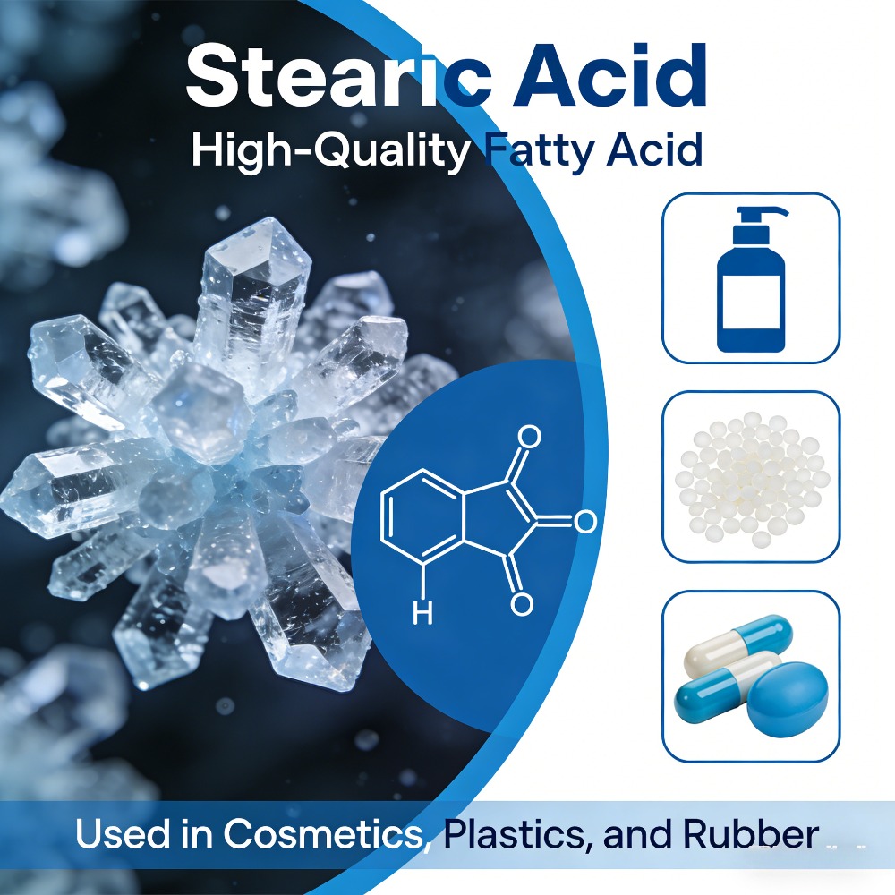 Soap Making Acid - مسحوق حمض الستياريك نقي 100% لصناعة