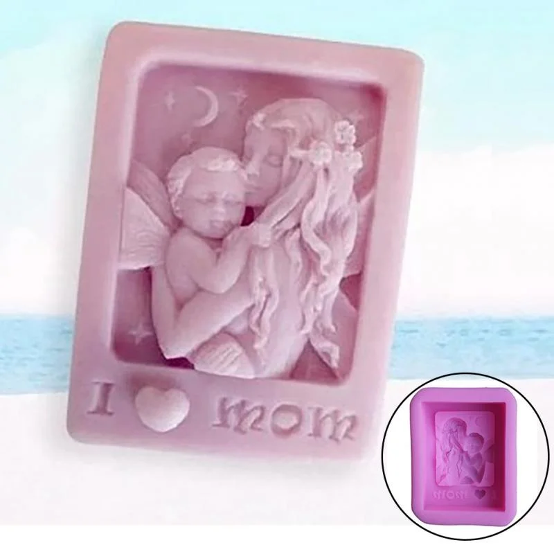 Soap Making Lye - قالب صابون سيليكون لحمل الأطفال ،