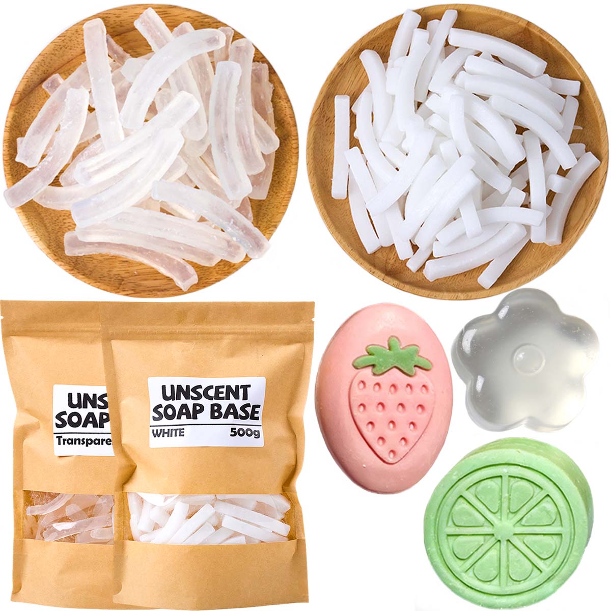 Soap Making With Soap Base - 500 جرام قاعدة صابون الجلسرين لصنع