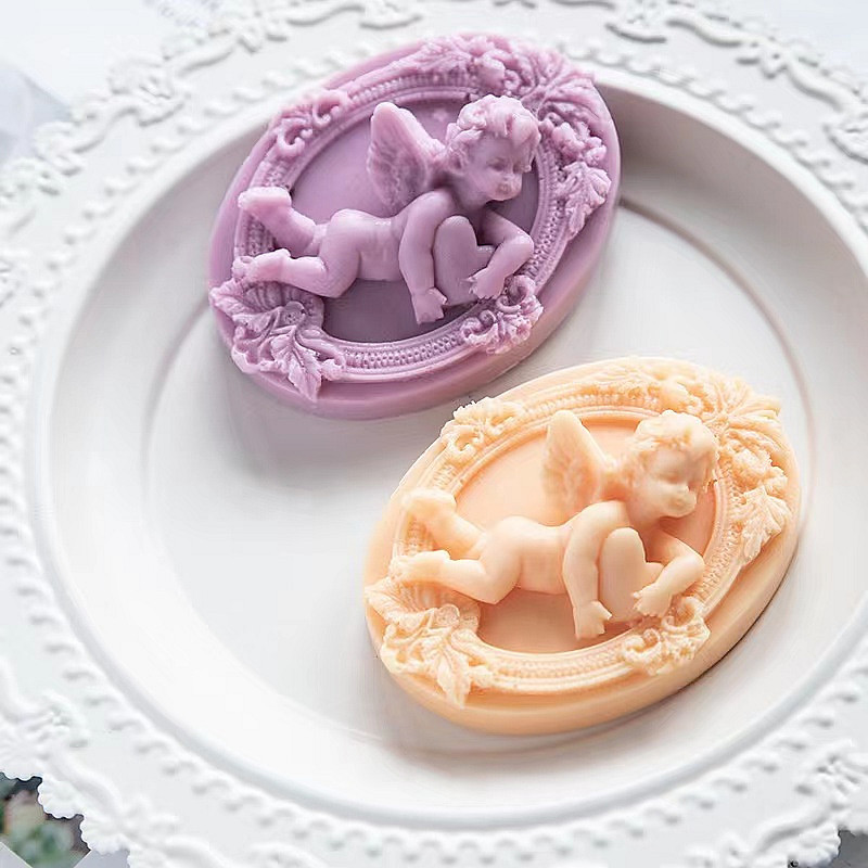 Soap Making Lye - ثلاثية الأبعاد الملاك الاطفال على شكل