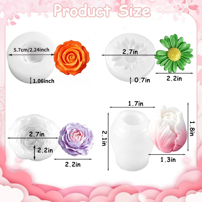 قالب شمع سيليكوني على شكل زهور - مراجعة Soap Making Gel وسعره