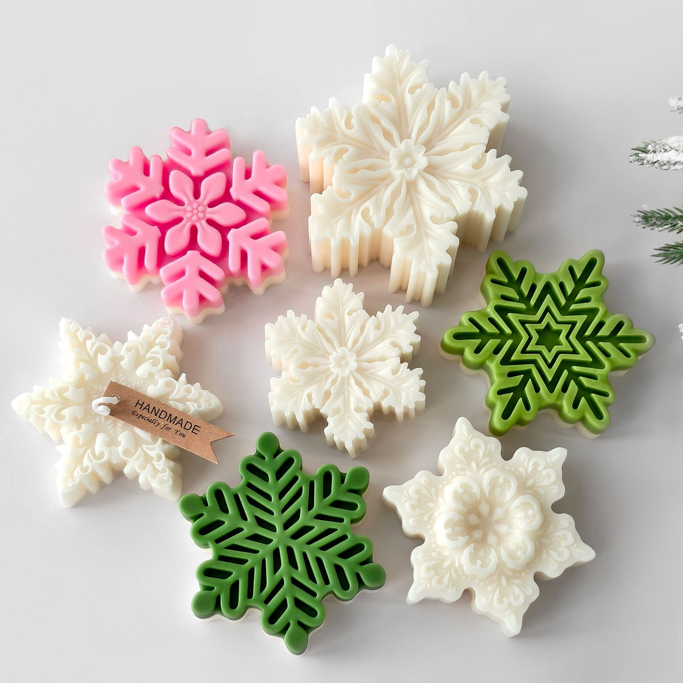 عيد الميلاد ندفة الثلج عمود قا - مراجعة Soap Making Scents وسعره