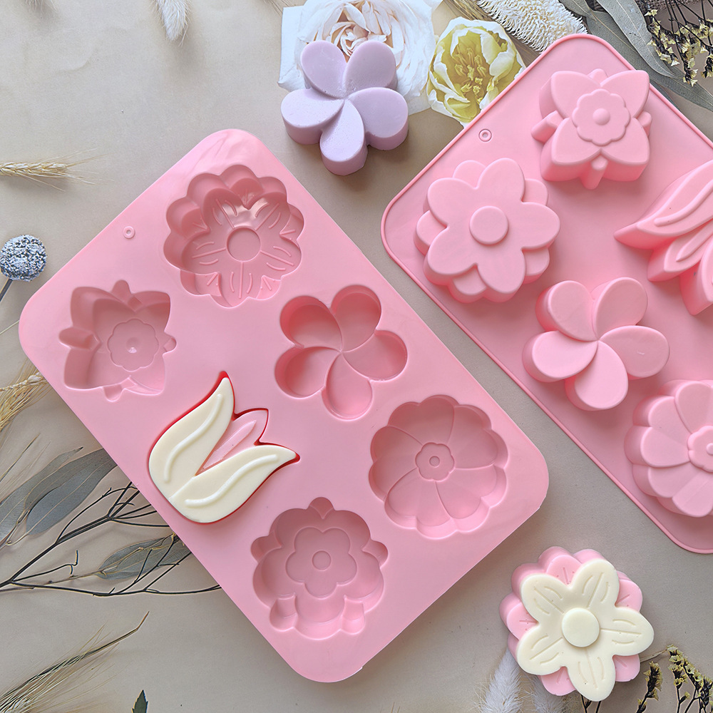 قوالب سيليكون على شكل زهور متن - مراجعة Soap Making Items وسعره