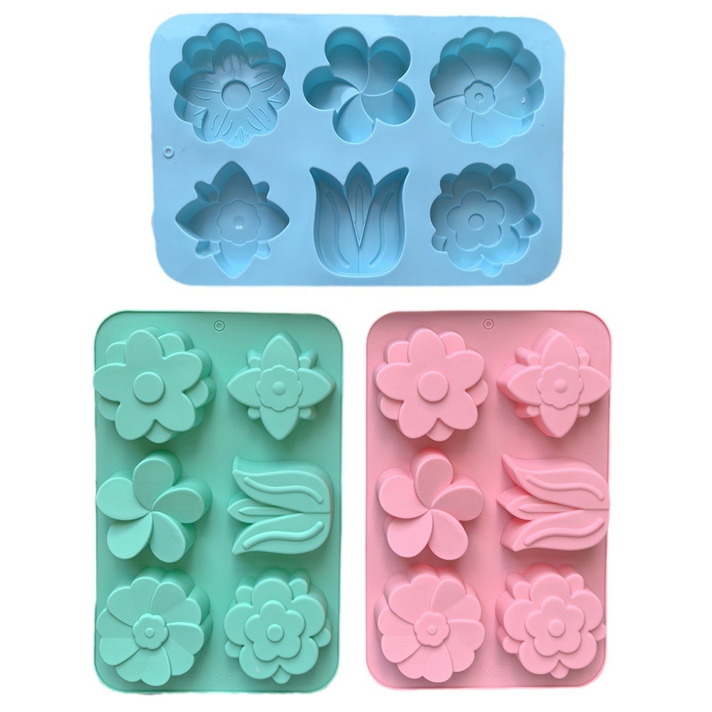 قوالب سيليكون على شكل زهور متن - مراجعة Soap Making Items وسعره