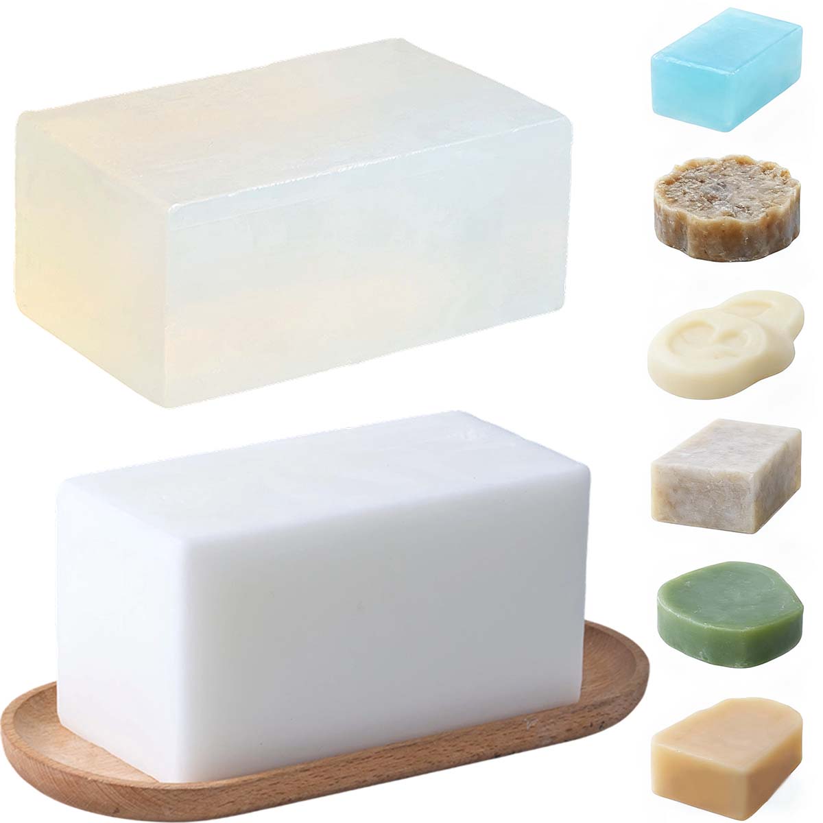 1000 جرام صندوق واضح الأبيض ال - مراجعة Soap Making With Soap Base وسعره